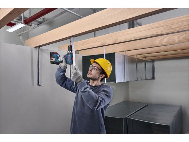 Akumulatorski udarni vrtalni vijačnik Bosch GSB 18V-65 v L-BOXX, 06019N3301